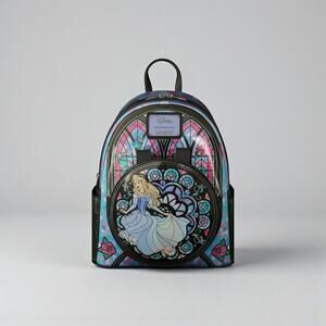 Loungefly Disney Sleeping Beauty Aurora Stained Glass Mini Backpack – NWT